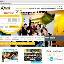 Nest Hostels. Web de hostels en España. Web Design project by Wellaggio - 01.20.2016