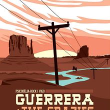 Cartel GUERRERA. Graphic Design, and Traditional illustration project by Xavier Calvet Sabala - 09.21.2013