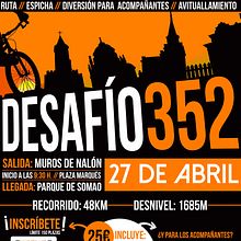 Desafío 352 (1ªEdición). Design, Graphic Design, Events, Advertising, T, and pograph project by Álvaro de la Cruz Martín - 04.26.2014