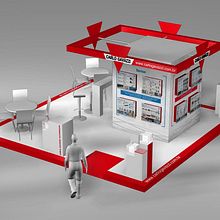 Stand in a fair. 3D, Design, and Events project by Iciar Ruiz - 01.21.2016