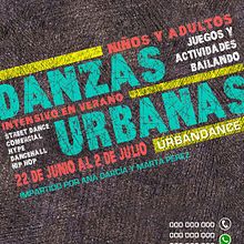 Poster for an urban dance school. Un proyecto de Diseño, Diseño gráfico y Publicidad de Iciar Ruiz - 21.01.2016