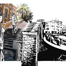 Pisadas de tinta por Italia. Un proyecto de Arquitectura, Collage, Fotografía, Ilustración tradicional y Paisajismo de Marc Lopez Plaza - 22.01.2016