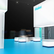 Stand Haier. Un progetto di Architettura e Architettura d'interni di Nicolas Poitou - 23.01.2016