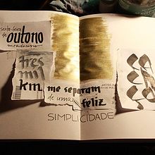 Lettering one soul | simplicidad. Caligrafia, Colagem, e Tipografia projeto de Gisela Dias - 17.04.2015