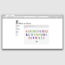 Website Olhar as Letras  . % Filipa Ribeiro tarafından hazırlanan UX / UI, Web Tasarımı, Ve Web Geliştirme projesi - 01.19.2013