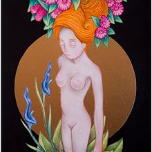 Flora Rosa.. Fine Arts, Traditional illustration, and Painting project by Galstheo - 01.25.2016