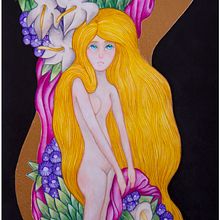 Flora Morada.. Fine Arts, Traditional illustration, and Painting project by Galstheo - 01.25.2016