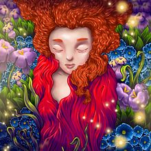 María La Roja.  Ein Projekt aus dem Bereich Bildende Künste, Design von Figuren, Traditionelle Illustration und Malerei von Galstheo - 25.01.2016