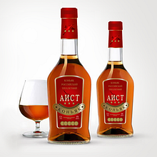 envase de cognac Aist. Design de produtos projeto de Iraida Kovaleva - 25.01.2016