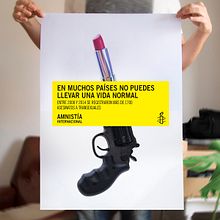 Campaña captación socixs entre el colectivo LGTBI para Amnistía Internacional  Ein Projekt aus dem Bereich Br, ing und Identität, Kunstleitung, Design, Grafikdesign und Werbung von José Antonio Arreza Pérez - 21.01.2016
