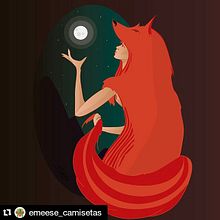 zorraAnaranjadaenlunada. Un proyecto de Bellas Artes, Diseño, Diseño editorial, Ilustración tradicional y Pintura de Mtita Color - 28.02.2015