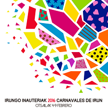 "Trencadís" Cartel presentado al Concurso de carteles del Carnaval de Irún . Seni Rupa, Dan Desain Grafis proyek oleh Nuria Córdoba Campos - 01.28.2016