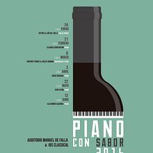 Piano con sabor 2016. Graphic Design, and Advertising project by Javier Leal - 02.11.2016