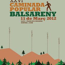 Cartel CAMINADA POPULAR BALSARENY. Graphic Design project by Xavier Calvet Sabala - 03.10.2012