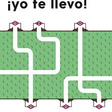 Cartel para fomentar el Metro de Madrid (Propuesta). Design, Graphic Design, and Advertising project by Jaime Riesco Salvador - 02.01.2016