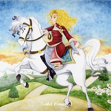 La princesa . Un proyecto de Ilustración tradicional de Isabel Osma - 02.02.2016