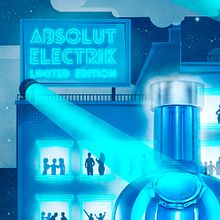Absolut Electrik. Un projet de Direction artistique, Design , Design graphique et Illustration traditionnelle de marta kraft - 03.11.2015