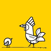 ¿Qué fue primero? ¿La gallina o el diseño?Nuevo proyecto. Un projet de Direction artistique, Design , Design graphique et Illustration traditionnelle de marta kraft - 03.03.2015