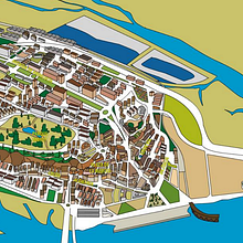 Huelva ilustrada. Graphic Design, and Traditional illustration project by Ignacio Ramos - 02.01.2016