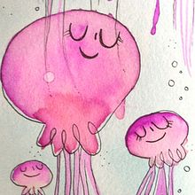 Medusas. Product Design, and Traditional illustration project by Sandra Uve - 02.07.2016