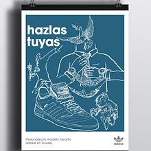 Cartel Publicitario Adidas. Graphic Design, and Advertising project by Noelia Caballero - 02.09.2016