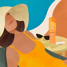 Sunguide by VICHY. Editorial Design, and Traditional illustration project by Ana Rey - 02.10.2016