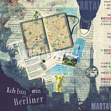 Ich bin ein Berliner. Collage, and Graphic Design project by Marta Vilaseca - 02.10.2016