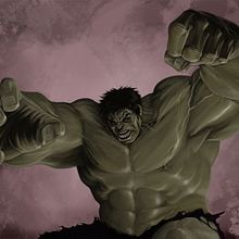 Hulk smash!!. Projekt z dziedziny  Sztuki piękne, Komiks, Projektowanie postaci, Trad, c, jna ilustracja i  Malarstwo użytkownika Carlos Gollán - 10.02.2016