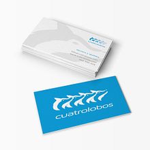 Cuatrolobos - Tarjetas. Br e ing e Identidade projeto de Miguel Ángel Rodríguez - 04.05.2014