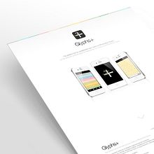 Glyphs+ - Web. Web Design projeto de Miguel Ángel Rodríguez - 30.11.2012