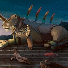 Lemurian Nights. Traditional illustration project by Alex Céspedes Cívico - 02.14.2016