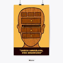 Cabeza amueblada vida organizada. Graphic Design, and Traditional illustration project by Pecreativa - 06.03.2014