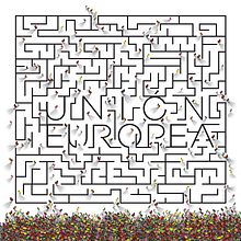El laberinto de la Unión Europea. Fine Arts, Art Direction, Design, Graphic Design, and Traditional illustration project by Edgardo "Tano" Ottaviano - 01.31.2016