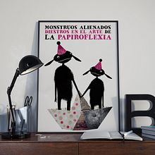 Monstruos haciendo cosas. Traditional illustration project by Eva Lí - 02.15.2016