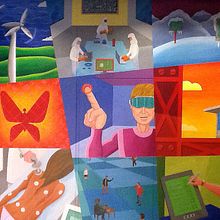 Mural Parc tecnològic (Barcelona). Fine Arts project by Philip Stanton Studio - 02.16.2016