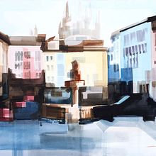 Obra seleccionada XX premio AXA de pintura rápida . Fine Arts, and Painting project by Siete - 02.17.2016