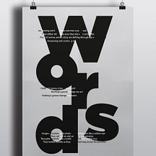 Afiches tipográficos . Graphic Design, Writing, T, and pograph project by Ropi Mattos - 02.18.2016