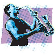 Serie Jazzeros 1. Graphic Design, and Traditional illustration project by Kike Lucas Abreu - 10.25.2016