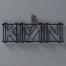 Kian Neon 3D. 3D, Br, ing, Identit, Calligraph, Art Direction, Design, Lighting Design, Graphic Design & Interactive Design project by Sergio Kian - 02.21.2016