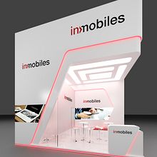Diseño del stand para la empresa Inmobiles, para el MWC-2016. Un proyecto de 3D, Diseño y Eventos de Ferran Aguilera Mas - 22.02.2016