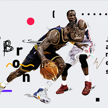 NBA / LeBron James. Traditional illustration, Art Direction, and Graphic Design project by Adolfo Correa - 02.22.2016