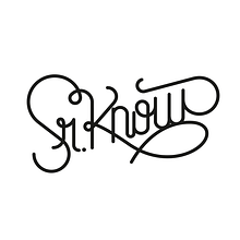 Sr. Know Ein Projekt aus dem Bereich Br, ing und Identität, Kalligrafie, Kunstleitung, Design, Grafikdesign, Traditionelle Illustration, T und pografie von Bnomio ™ - 29.01.2016