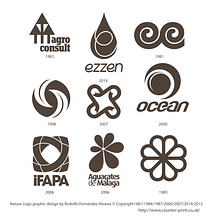 Nature Logos - Counter Print. Br, ing, Identit, Design, Editorial Design, Graphic Design, Industrial Design, T, and pograph project by Rodolfo Fernandez Alvarez - 02.25.2016