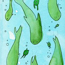 Estampado de Ballenas. Accessor, Design, and Traditional illustration project by Sandra Uve - 02.24.2016