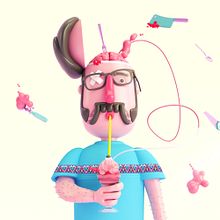 Mi Proyecto del curso: Diseño de personajes en Cinema 4D: del boceto a la impresión 3D. Projekt z dziedziny Projektowanie postaci użytkownika Carlos Arturo - 26.02.2016