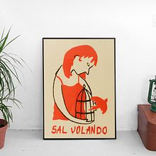 Serigrafía: Sal volando. Un proyecto de Serigrafía de Mónica Jiménez Art - 28.02.2016