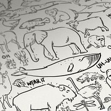 ZOO Illustration. Projekt z dziedziny Projektowanie graficzne, Trad, c i jna ilustracja użytkownika Rosa Mella - 19.02.2016