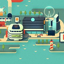 Commerce in the Future. Infographic. Projekt z dziedziny Projektowanie graficzne, Trad, c i jna ilustracja użytkownika Rosa Mella - 31.01.2016