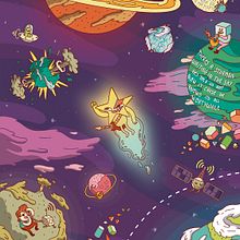 Theres a STARMAN. Design, and Traditional illustration project by Dani Blanc - 02.29.2016