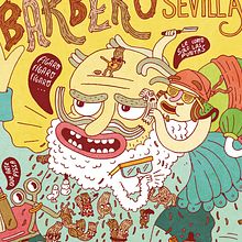 El Barbero de Sevilla. Un projet de Design  et Illustration traditionnelle de Dani Blanc - 29.02.2016